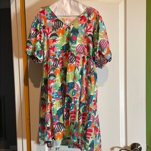 🩷Briton Court small colorful dress 👗 pit to pit 18